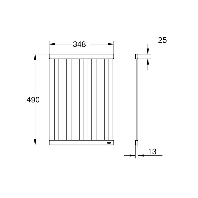 Grohe Складна велика полиця для посуду L-розмір 490 (40854SD0)