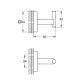 Grohe QuickFix Start Cube Гачок для банного халата (40961000)