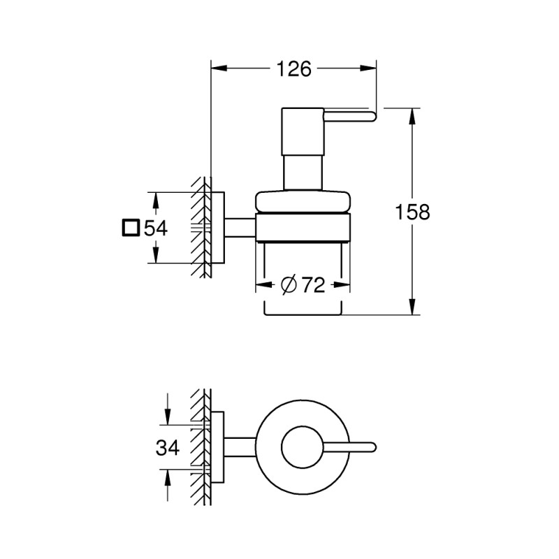 Grohe QuickFix Start Cube Дозатор для рідкого мила з тримачем (410982430)