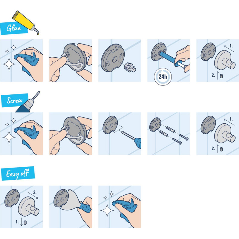 Grohe QuickFix Start Cube Набір аксесуарів 3 в 1 для вбиральні (411232430)