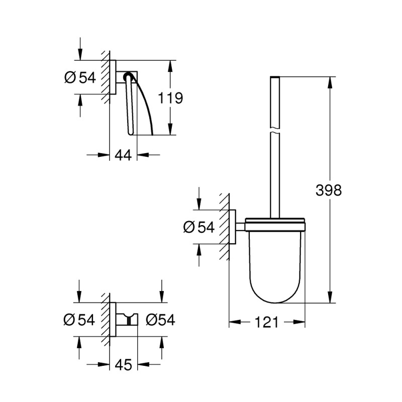 Grohe QuickFix Start Набір аксесуарів до вбиральні (41204000)