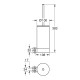 Grohe 41215KF0 Selection Щітка д/унітазу, чорний матовий, колба біла lection Щітка д/унітазу, чорний матовий, колба біла (41215KF0)