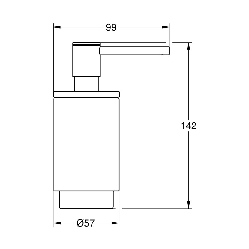 Grohe 41218KF0 Selection Дозатор рідкого мила, чорний матовий lection Дозатор рідкого мила, чорний матовий (41218KF0)