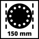 Einhell Ексцентрикова пневматична шліфувальна машина TC-PE 1504133330 (4133330)