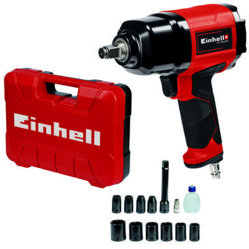 Einhell Гайковерт TC-PW 610 пневматичний, 610Нм, 6.3бар, 142л/хв, 2кг (4138960)