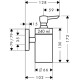 Hansgrohe PuraVida Диспенсер для рідкого мила, (41503000)