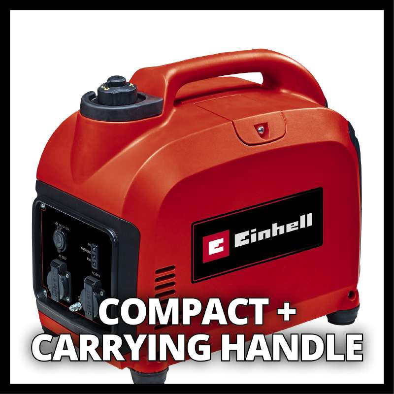 Einhell Генератор бензиновий інверторний TC-IG 2000, 230В (1 фаза), 1.8/2кВт, ручний старт, 21.6кг (4152590)