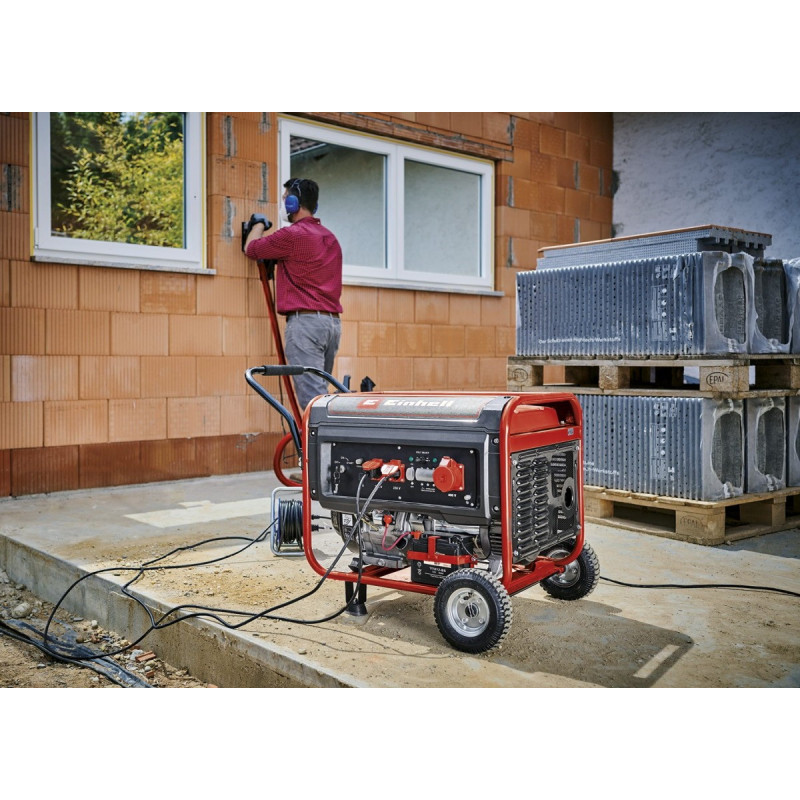 Einhell Генератор бензиновий TC-PG 65/E5, 230В/380В, 3.6кВт (макс. 6.51кВт), електростарт, 25л, 83кг (4152610)