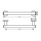 Hansgrohe Logis Тримач рушника 300мм,хром, (41713000)