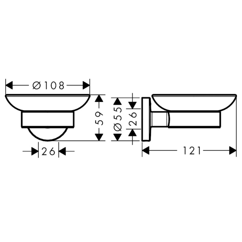 Hansgrohe Logis Мильниця, настiнна, (41715000)