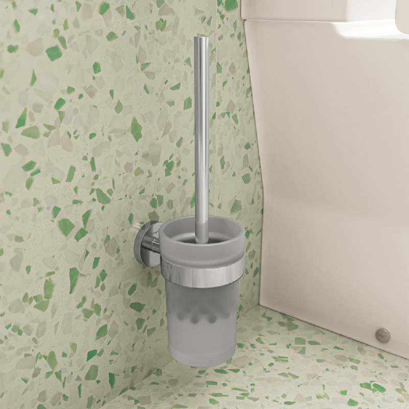 Hansgrohe Logis Туалетна щiтка з тумблером, настiнна, хром, (41722000)