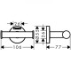 Hansgrohe Logis Крючок для рушника, подвiйний, хром, (41725000)