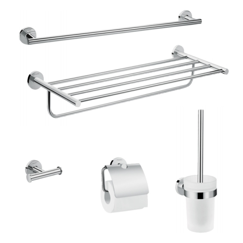 Hansgrohe Logis Universal Набiр аксесуарiв для ванної кiмнати 5в1, хром, (41728000)