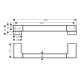 Hansgrohe Поручень для ванної кімнати ADDSTORIS 41744000, хром, (41744000)
