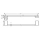 Hansgrohe Тримач рушників ADDSTORIS 41747670, чорний, (41747670)