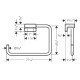 Hansgrohe ADDSTORIS держатель полотенец в виде кольца, хром, (41754000)