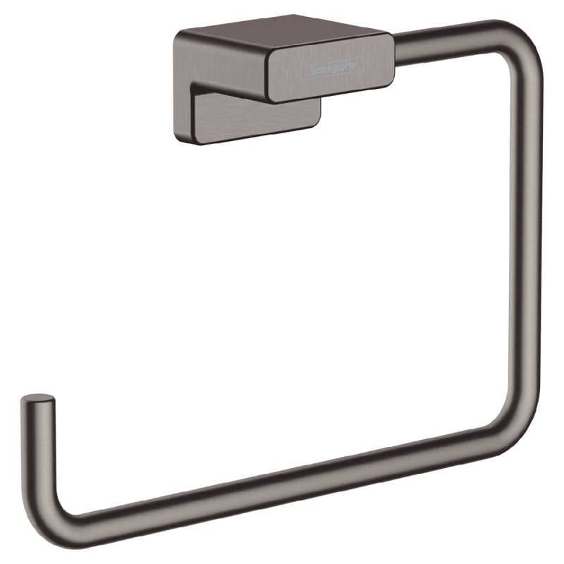 Hansgrohe ADDSTORIS полотенцедержатель-кольцо, цвет шлифованныйчерный хром, (41754340)