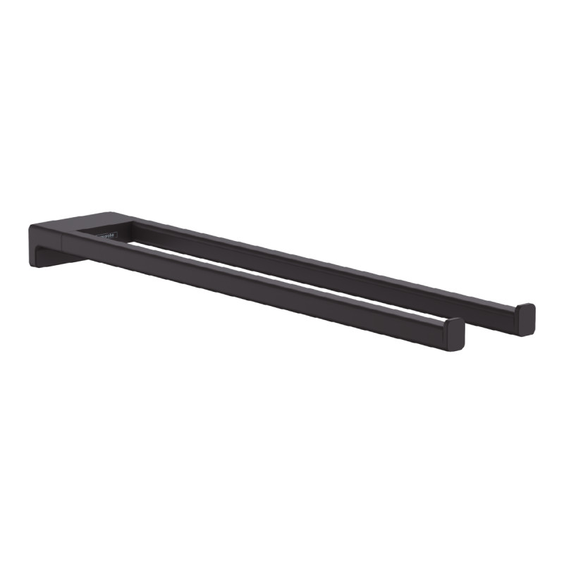 Hansgrohe ADDSTORIS держатель для полотенца, двойной, цвет черный матовый, (41770670)