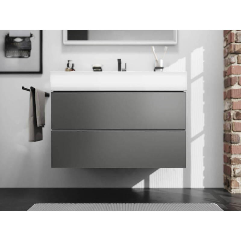 Hansgrohe ADDSTORIS держатель для полотенца, двойной, цвет черный матовый, (41770670)