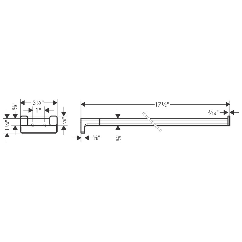 Hansgrohe ADDSTORIS тримач для рушникiв, подвiйний, колiр бiлий матовий, (41770700)