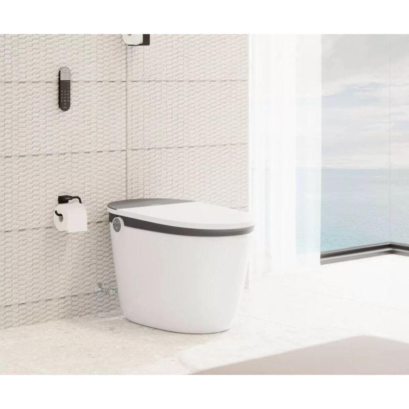 Hansgrohe ADDSTORIS тримач для туалетного папіру без кришки, колір шліфованний чорний хром, (41771340)