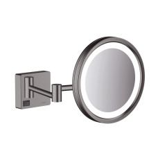 Hansgrohe ADDSTORIS зеркало для бритья, с LED подсветкой, матовый черный хром, (41790340)