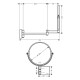 Hansgrohe Косметичне дзеркало ADDSTORIS 41791670, чорний, (41791670)