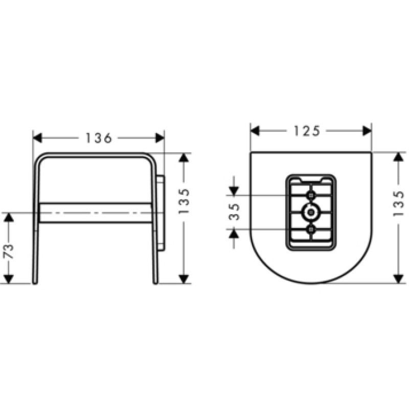 Axor Urquiola - тримач туалетного паперу HANSGROHE 42436000, (42436000)
