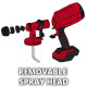 Einhell Фарборозпилювач TC-SY 18/60 Li акумуляторний Solo, 18В, 650 мл/хв, бачок 800 мл (4260025)
