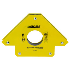 SIGMA Магніт для зварки стріла 34кг 110×110мм (45, 90, 135°) (4270331)