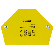SIGMA Магніт для зварки трапеція 11кг 78×32×47×28.5мм (30.45,60.90.75.135°) (4270341)