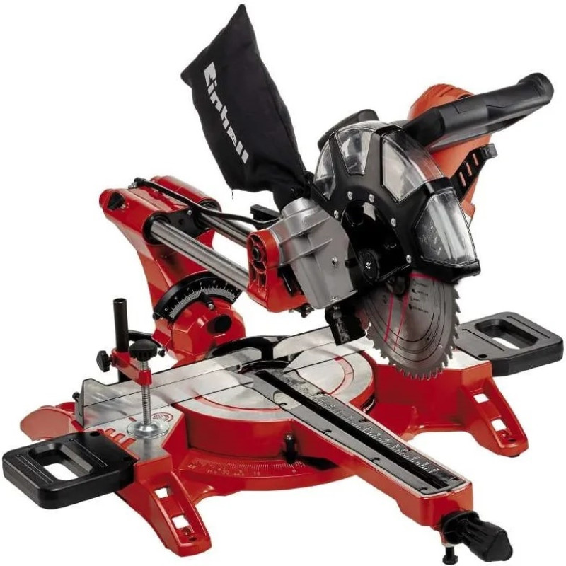 Einhell Пила торцовочна TC-SM 2534/1 Dual з протяжкою 2100Вт диск 250мм 14.3кг лазер (4300395)