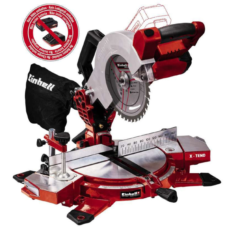 Einhell Акумуляторна торцювальна пила TE-MS 18/210 Li - Solo, без акб (4300890)