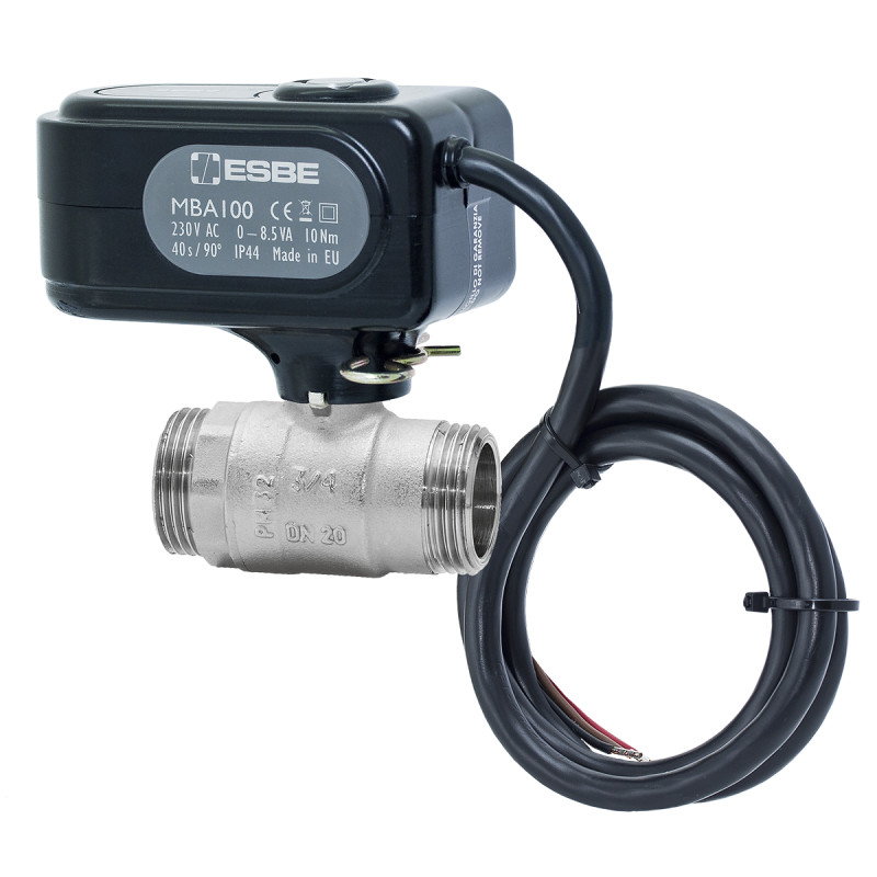 ESBE Шаровой кран MBA121 G 3/4 с приводом (43100100)