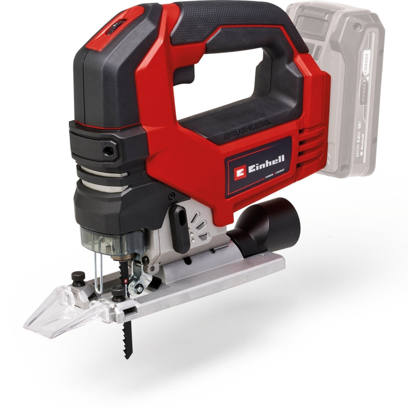 Einhell Лобзик TP-JS 18/135 Li BL - Solo акумуляторний, PXC 18В, 3500об•хв, безщітковий, плавний пуск, ход 26 мм, 2.2 кг (без АКБ і ЗП) (4321260)
