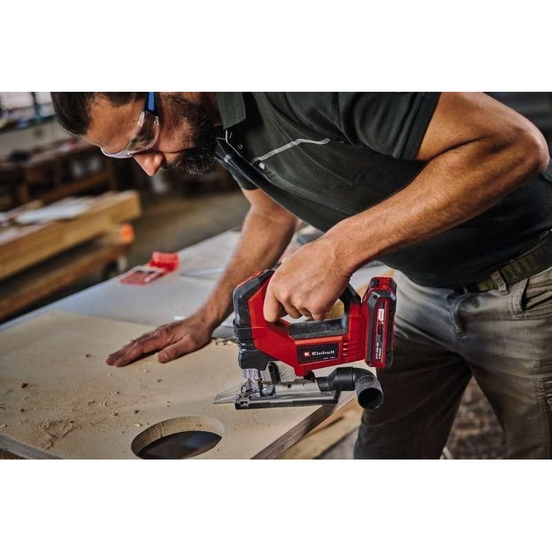 Einhell Лобзик TP-JS 18/135 Li BL - Solo акумуляторний, PXC 18В, 3500об•хв, безщітковий, плавний пуск, ход 26 мм, 2.2 кг (без АКБ і ЗП) (4321260)