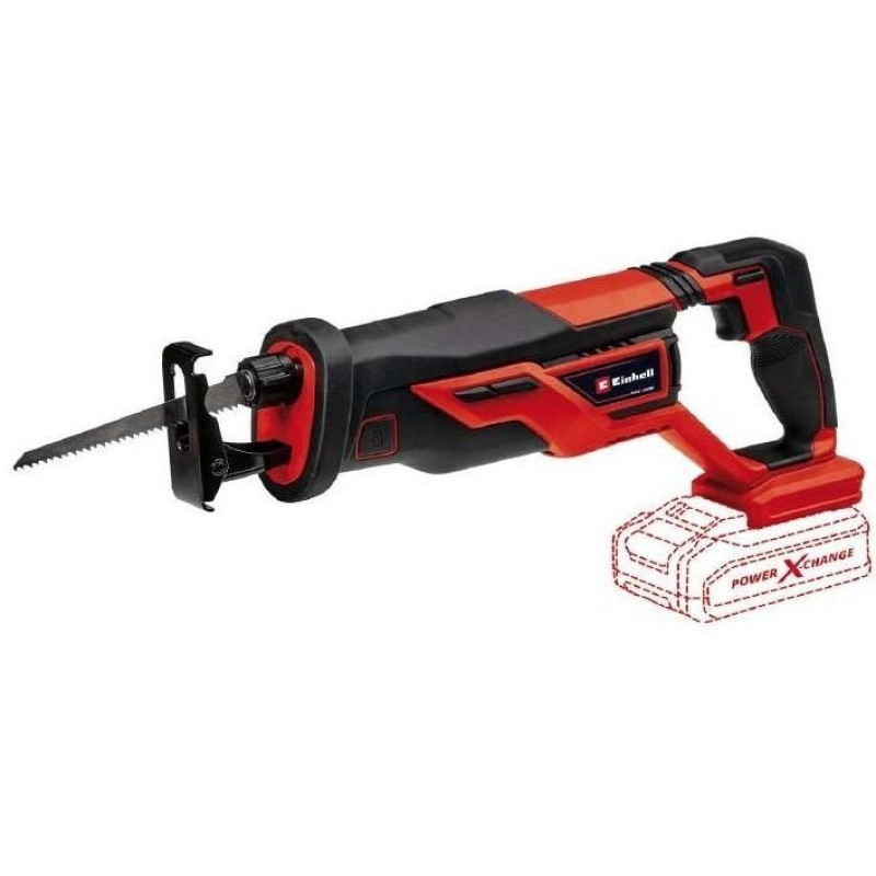 Einhell Пила шабельна TE-AP 18/26 Li - Solo акум., PXC, 18В, 26 мм, 0-2600 об/хв, 180 мм, 2.1 кг (без АКБ і ЗП) (4326290)