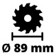 Einhell Акумуляторна міні-циркулярна пила (роторайзер) TE-CS 18/89 Li Solo, без акб (4331100)