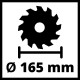 Einhell Акумуляторна циркулярна пила TE-CS 18/165-1 Li-Solo, без акб (4331207)