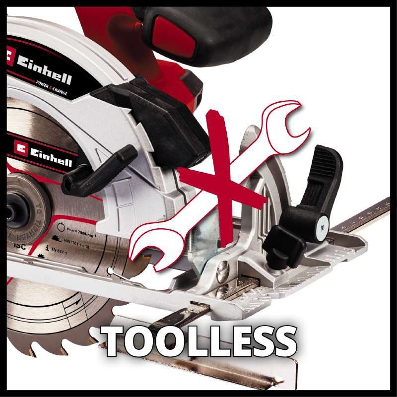 Einhell Акумуляторна циркулярна пила TE-CS 18/165-1 Li-Solo, без акб (4331207)