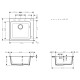 Hansgrohe S510-F450 мойка для кухни, встроенная,54*49см,цвет серый камень, (43312290)
