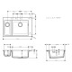 Hansgrohe Кухонна мийка кам`яна 43315170, чорний, (43315170)