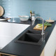 Hansgrohe Кухонна мийка кам`яна 43315170, чорний, (43315170)