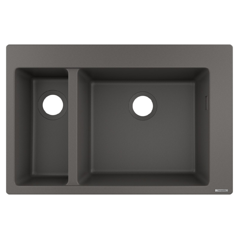 Hansgrohe S510-F635 мойка для кухні, що вбудовується, 180/450, колір сірий камінь, (43315290)