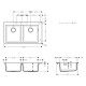 Hansgrohe Кухонна мийка кам`яна 43316170, чорний, (43316170)