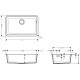 Hansgrohe Кухонна мийка кам`яна 43432170, чорний, (43432170)