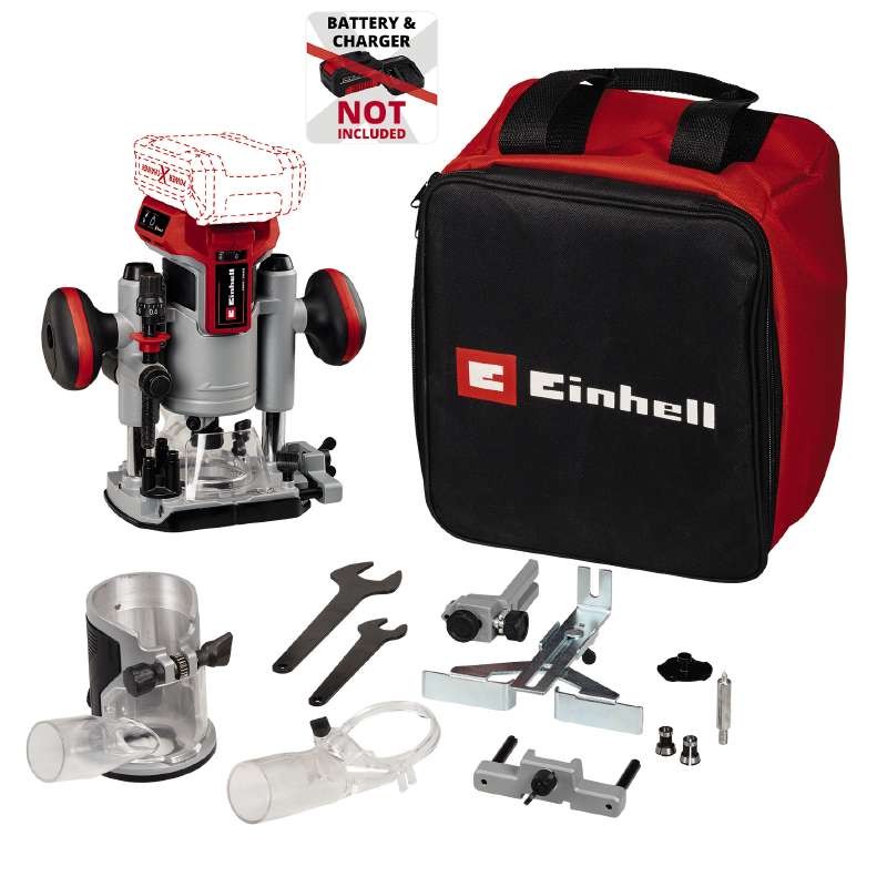 Einhell Фрезер TP-RO 18 Set Li BL - Solo акум., PXC, 18В, 6/8 мм, 10000-30000 об/хв (4350410)