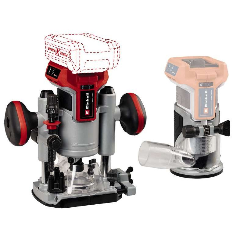Einhell Фрезер TP-RO 18 Set Li BL - Solo акум., PXC, 18В, 6/8 мм, 10000-30000 об/хв (4350410)