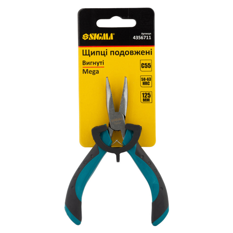 SIGMA Довгогубці вигнуті 125мм Mega (4356711)