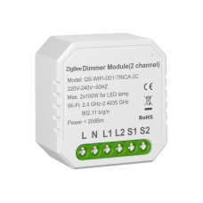 Tervix 436121 Розумний вимикач - регулятор Pro Line ZigBee Dimmer (2 клавіші) (436121)